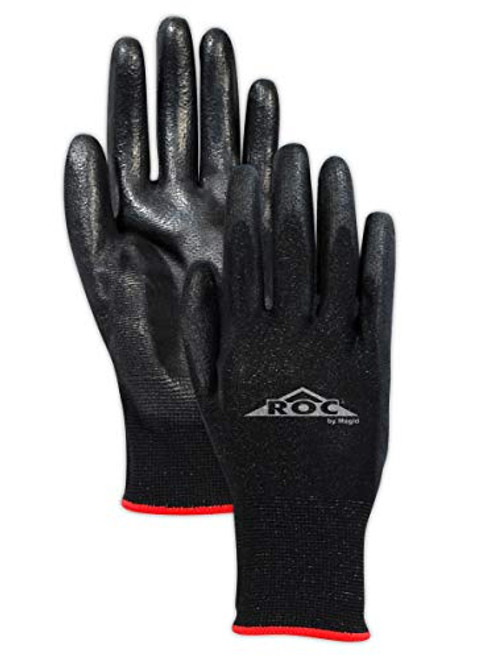 MAGID Safety GP1805 Ultra-Lightweight Polyurethane Palm Coated Work Glove, Size 5, Black (12 Pair) MAGID Safety GP1805 Ultra-Lightweight Polyurethane Palm Coated Work Glove, Size 5, Black (12 Pair)