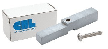 C.R. LAURENCE HAB01BSC CRL Brushed Satin Chrome Adapter Block for Prima, Shell and Rondo Hinges