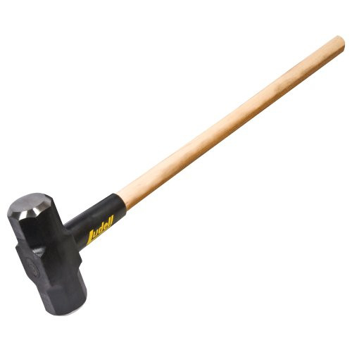 Ludell 11412 Sledge Hammer with Double Wedged Hickory Handle, 12lb, 35" Handle Length