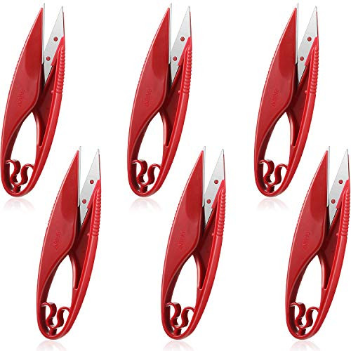 6 Pieces Sewing Snips Thread Cutter Scissors, Sewing Yarn Scissors, Mini Hand-Held Snips, Multipurpose Yarn Thread Cutter for Arts, Crafts, and DIY Projects