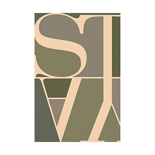 Trademark Fine Art IC01738-C1219GG Stay Typographic by TypeLike, 12x19, Multiple