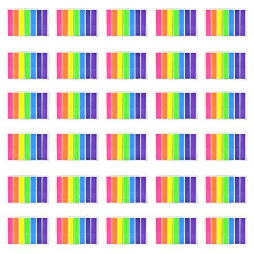 5040 Pieces Flag Tabs, Marrywindix Flag Tabs Colored Page Markers Sticky Index Tabs Neon Note Tabs Page Flags, 36 Sets 7 Colors
