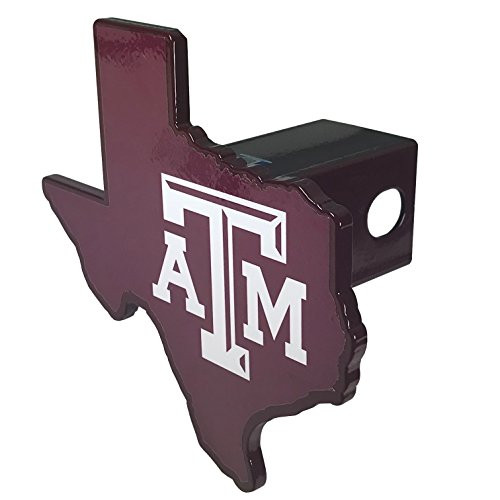 Texas A&M University Aggies Premium SOLID METAL Heavy Duty Hitch Cover - Texas Shaped Texas A&M University Aggies Premium SOLID METAL Heavy Duty Hitch Cover - Texas Shaped