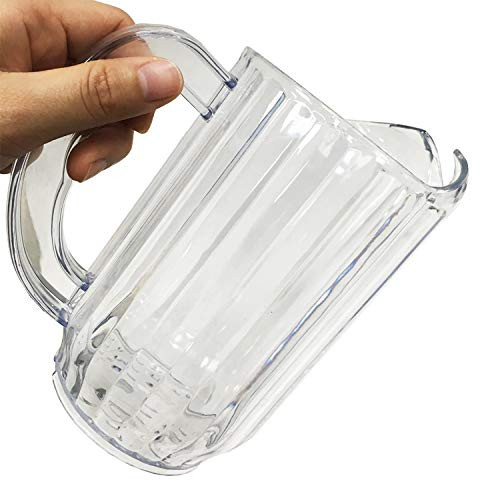 Clear Foodservice Polycarbonate pitcher, Polycarbonate Beer pitcher,Polycarbonate decanters, Restaurant Water Pitcher, plastic beverages Pitcher (transparent, 30 oz)