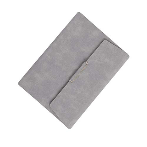 KARRESLY Binder Journal Business Notebook Refillable,A5 Office Writing Composition Notebook for Organizer Planner,Traveller Diary Notebook(Grey)