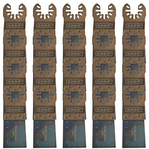 XXGO 20 Pcs Bi Metal Oscillating Tool Blades Compatible with Bosch, Chicago, Craftsman, Dewalt, Dremel, Fein, Harbor Freight, Makita, Milwaukee, Porter Cable, Ridgid, Ryobi, Rockwell XG2020 XXGO 20 Pcs Bi Metal Oscillating Tool Blades Compatible with Bosch, Chicago, Craftsman, Dewalt, Dremel, Fein, Harbor Freight, Makita, Milwaukee, Porter Cable, Ridgid, Ryobi, Rockwell XG2020