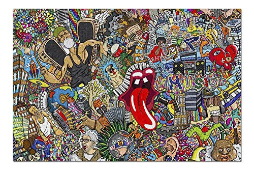 Colorful Music Collage 9004558 (Premium 1000 Piece Jigsaw Puzzle for Adults, 19x27, Made in USA!) Colorful Music Collage 9004558 (Premium 1000 Piece Jigsaw Puzzle for Adults, 19x27, Made in USA!)