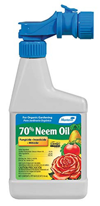 Monterey LG 6145 70% Neem Oil Ready-To-Spray Insecticide, Miticide, Fungicide, 16 oz