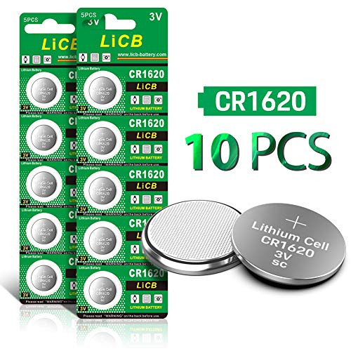 LiCB CR1620 3V Lithium Battery CR 1620 (10-Pack)