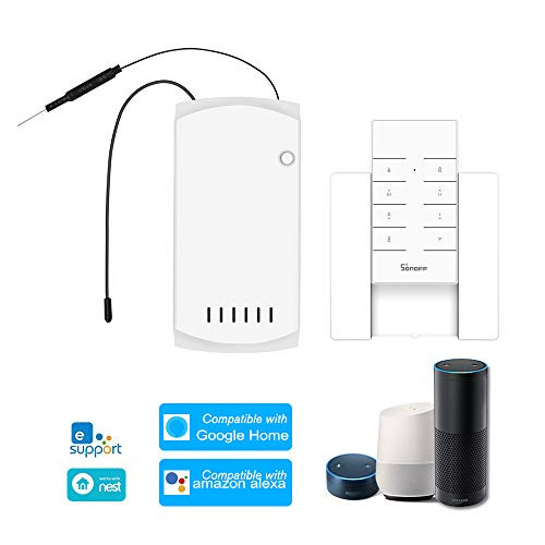 OWSOO SONOFF WiFi Smart Ceiling Fan Light Controller, IFan03,Ceiling Fan Controller,Smart Switch Controller,RF/APP Remote Control ON/Off Control Fan Alexa G-Home/Nest IFTTT