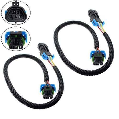 MOTOALL 2 Set Sensor LS1/LS6 to LS2/LS3 Adapter Extension Wire Harness for Camaro Corvette