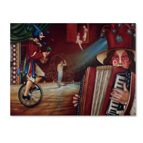 Spectator Artwork by Edgar Barrios, 14 by 19-Inch Canvas Wall Art