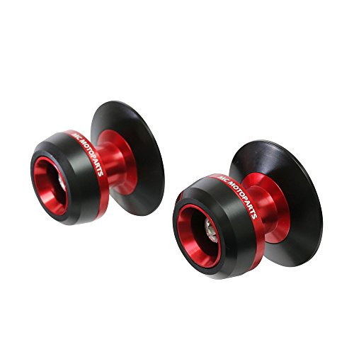 MC Motoparts Twall 8MM CNC Swingarm Spools For Suzuki GSXR 1000 2000-2018 GSX-R 600 750 1000 2018 2016 2015 2014 (Red)