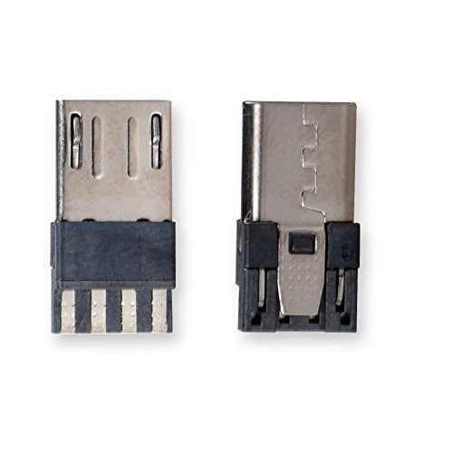 Micro USB Male Port Connector, Conwork 10-Pack Straight Jack Solder Micro-USB Repair Replacement Adapter