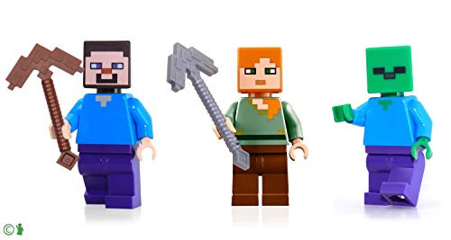 LEGO Minecraft Combo Pack - Steve, Alex, and Zombie Minifigures