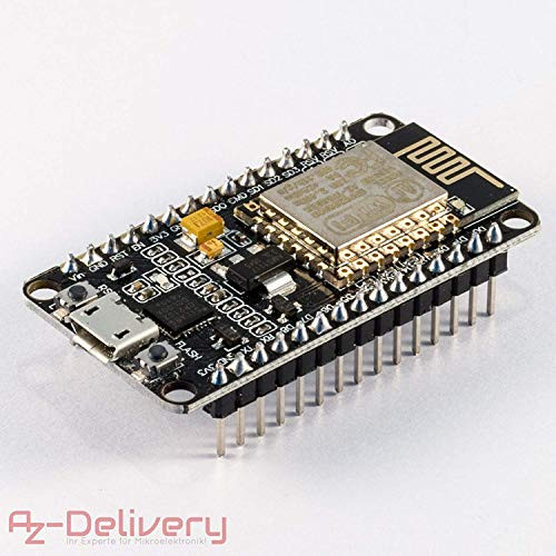 AZDelivery NodeMcu V2 WiFi Lua Amica ESP8266 ESP-12E Development Board with CP2102 Including Free eBook!