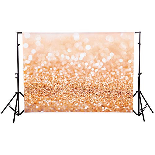 Gold Glitter Backdrops Sequin Spot Photography Background for Photography Vinyl Studio Props Paper 7X5ft (210cmX150cm)