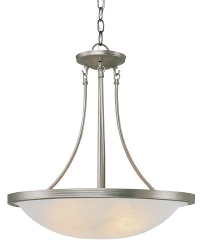 Trans Globe Lighting PL-6212 BN Indoor  Halley 19" Pendant, Brushed Nickel