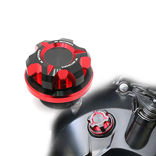 T-Axis Red CNC Oil Filler Cap For Suzuki GSX S1000 S750 F GSX-S 750 GSX-R 750 600 1000 16 17 18 19 Hayabusa SV650 SV1000 B-King GSR 750 600 Bandit 650 1250 S GSF 600 2020 2019 2018 2017