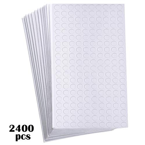 2400 Pieces Foam Dots Dual-Adhesive 3D Foam Tapes Foam Pop Dots Adhesive Mount for Craft DIY Art or Office Supplies, 12 Sheets, Round (0.4 Inch) 2400 Pieces Foam Dots Dual-Adhesive 3D Foam Tapes Foam Pop Dots Adhesive Mount for Craft DIY Art or Office Supplies, 12 Sheets, Round (0.4 Inch)