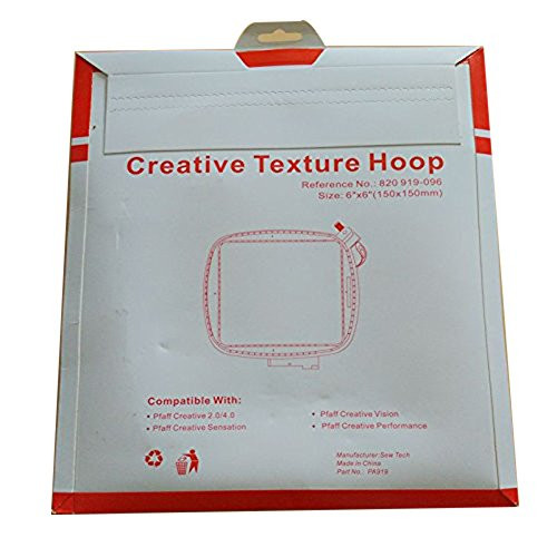 HONEYSEW Creative Texture Hoop 6"x6" 150x150mm PFAFF Creative 2.0/4.0 Vision Sensation #820919-096