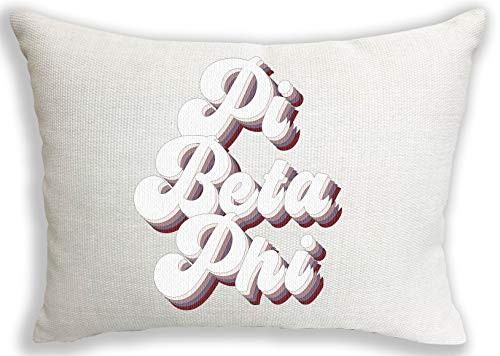 Pi Beta Phi Sorority Retro Throw Pillow