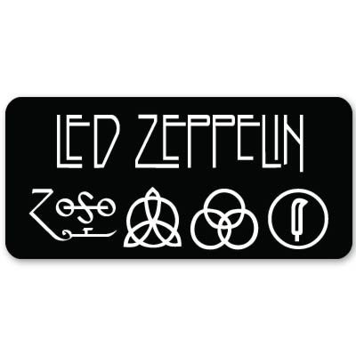 Led Zeppelin heavy metal ZOSO Vynil Car Sticker Decal - 5"