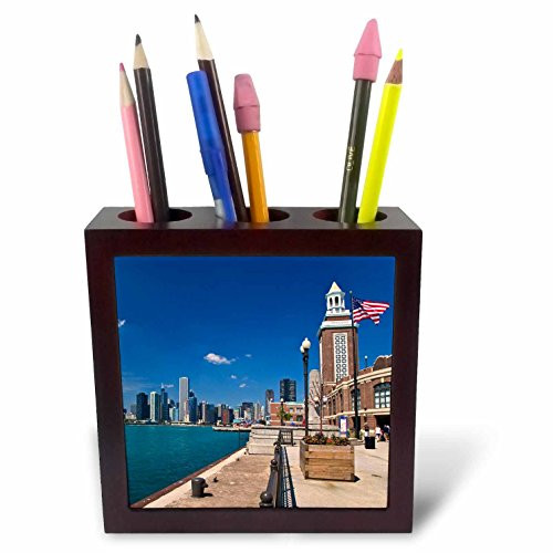 3dRose ph_90417_1 Kentucky, Makers Mark Bourbon in Wood Distillery US18 LNO0001 Luc Novovitch Tile Pen Holder, 5"