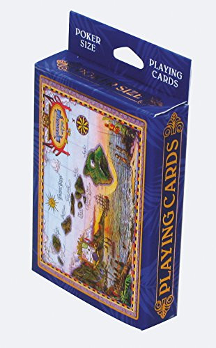 Pacifica Island Art Vintage Hawaiian Playing Cards - Map of Old Hawaii by Steve Strickland