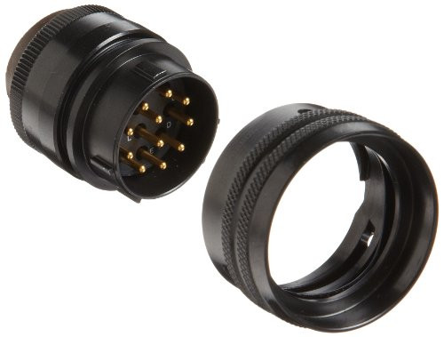 Amphenol Industrial PT06E-18-11P(027) Circular Connector Pin, Environmental Resisting, Bayonet Coupling, Solder Termination, Straight Plug, 18-11 Insert Arrangement, 18 Shell Size, 11 Contacts