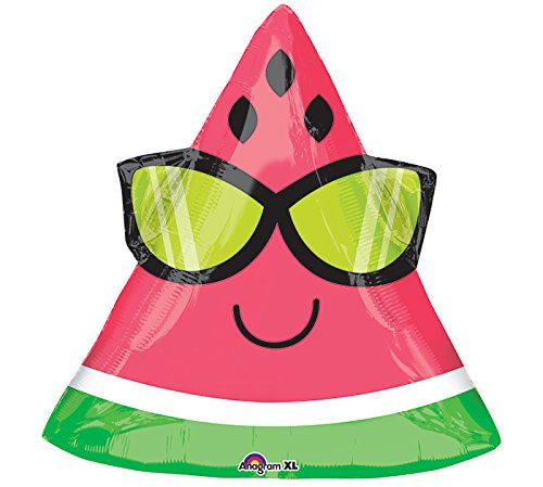 Burton & Burton Pkg Fun in the Sun Watermelon Foil Balloon, 18"