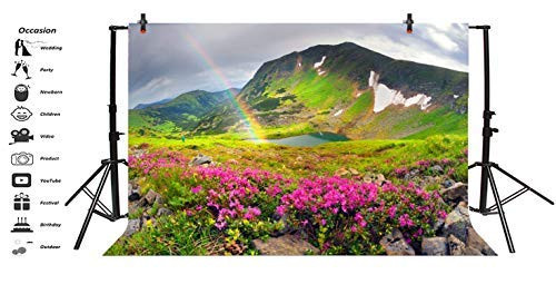 Baocicco 7x5ft Spring Backdrop Wedding Backdrop Happy Birthday Backdrop Mountains Landscape Backdrop Outdoor Photography Background Rainbow Spring Travel Holiday Backdrop Portraits Photo Studio Props Baocicco 7x5ft Spring Backdrop Wedding Backdrop Happy Birthday Backdrop Mountains Landscape Backdrop Outdoor Photography Background Rainbow Spring Travel Holiday Backdrop Portraits Photo Studio Props