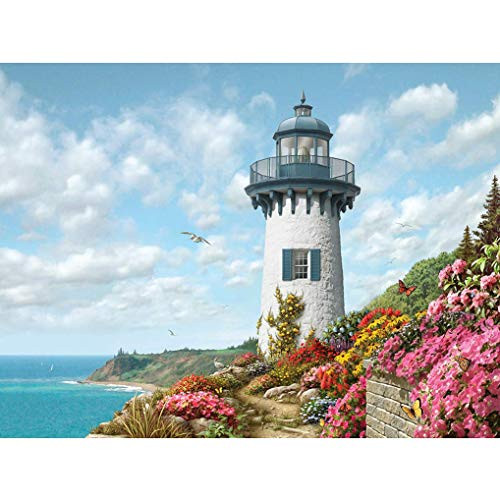 GuDoQi Harbor Lighthouse 1000 Pieces Jigsaw Puzzles for Adults Teens