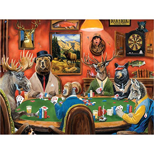 GuDoQi Psychedelic Card Game 1000 Pieces Jigsaw Puzzles for Adults Teens
