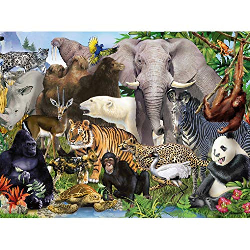 GuDoQi Animal World 1000 Pieces Jigsaw Puzzles for Adults Teens