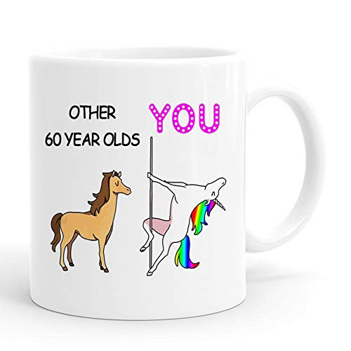 Funny 60th Birthday Gifts for Women ,60th Birthday Gift, 60th Birthday Mug, 1959 60 Year Old Birthday Gifts, Happy 60th Birthday Gag Mugs for Her, Friend, Mom, Sister, Wife, Coworker ,11 Ounces (You)