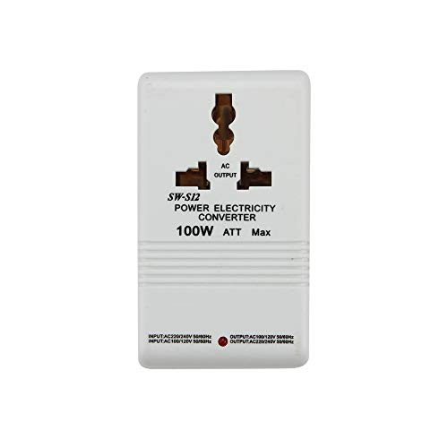 Lineba 110V to 220V Step-Up & Down Power Voltage Converter Transformer for Travel (100w)