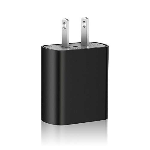 USB Plug Wall Charger, Yuxh Chargers Blocks 5V Fast Charging Block 1.5A Cell Phone Chargers for iPhone iPad Samsung Galaxy LG Motorola (Black)