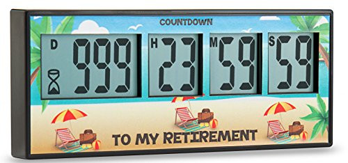 Cirbic Retirement Timer up to 999 Days, Countdown and Alarm (Retirement)