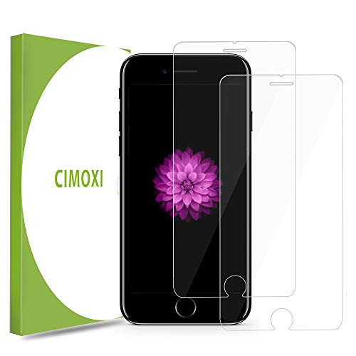 CIMOXI Compatible for iPhone 7 Plus iPhone 8 Plus Screen Protector, [2 Pack] HD Clear Film Screen Protector Tempered Glass Compatible iPhone 7 Plus/8 Plus (5.5 inch)