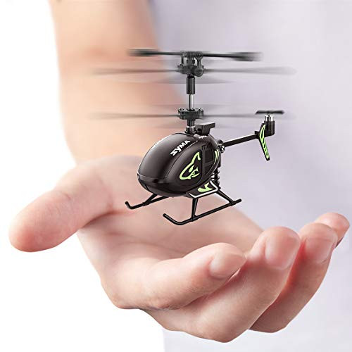 SYMA Mini Helicopter, S100 Cute Super Smaller Aircraft Indoor RC Helicopter with Altitude Hold, LED Lights, Extended Flying Range, Multiple Flying Speeds for Adults and Kids, Rechargeable Battery