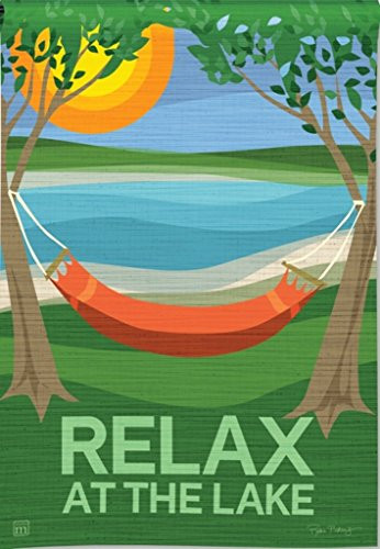 BreezeArt On Lake Time Garden Flag 31363D