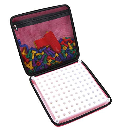 Aproca Hard Storage Pink Case for Educational Insights Design Drill Activity Center