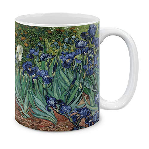 MUGBREW Classic Art Irises Vincent Van Gogh Ceramic Coffee Mug Tea Cup, 11 OZ