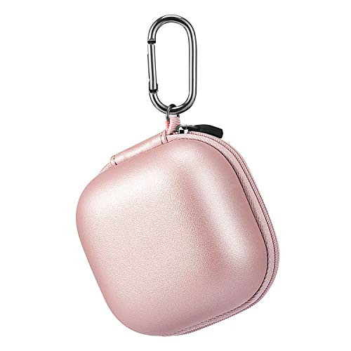 Fintie Case for 2019 Powerbeats Pro, Hard EVA Shockproof Portable Full Protective Cover Carrying Bag with Keychain for Powerbeats Pro Wireless Earphones, Rose Gold