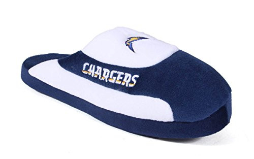 LCG07-4 - Los Angeles Chargers - X Large - Happy Feet & Comfy Feet NFL Low Pro Slippers