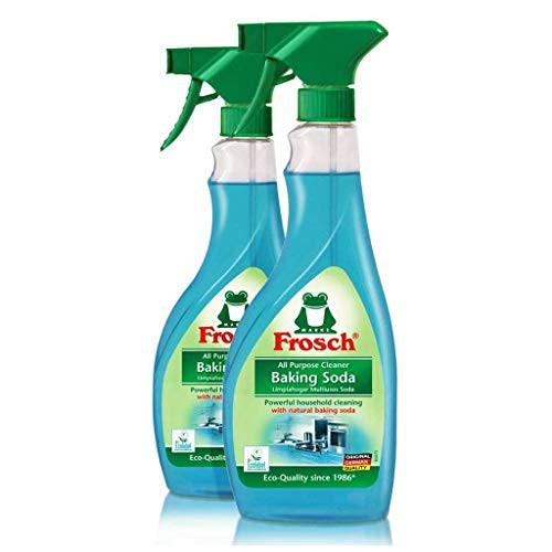 Frosch Natural Baking Soda Multi-Surface All Purpose Cleaner Spray, 16.9 fl oz (Pack of 2)