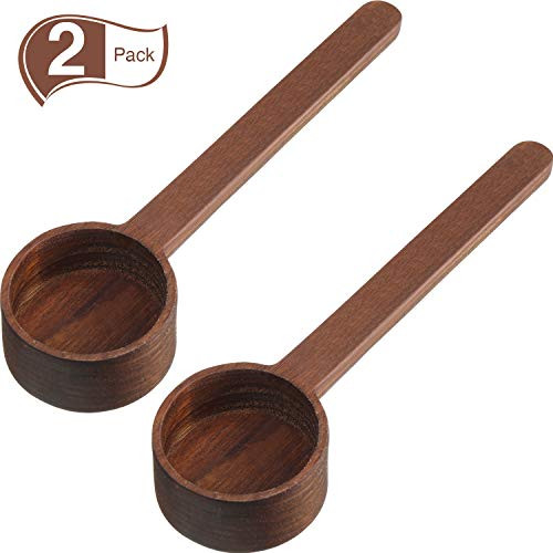 2 Pieces Long Handle Coffee Scoop Black Walnut Coffee Spoon Wooden Tablespoon Measuring for Coffee Beans or Tea 2 Pieces Long Handle Coffee Scoop Black Walnut Coffee Spoon Wooden Tablespoon Measuring for Coffee Beans or Tea