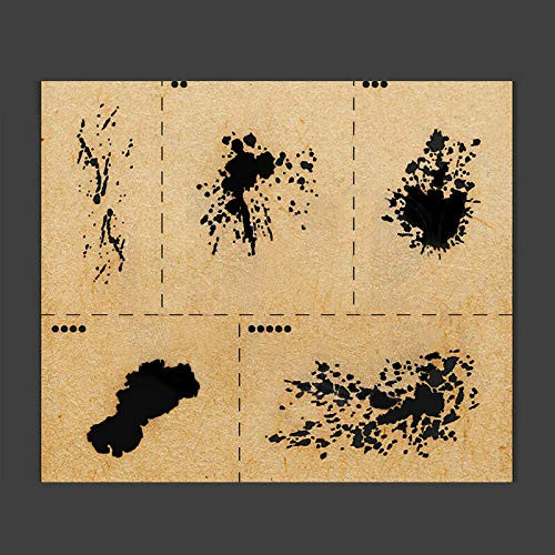 Splashes Mud Effects Airbrush Stencils Tools for 1/35 1/48 1/72 Scale Model LIANG-0003