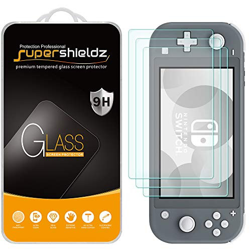(3 Pack) Supershieldz for Nintendo (Switch Lite) 2019 Tempered Glass Screen Protector, 0.33mm, Anti Scratch, Bubble Free